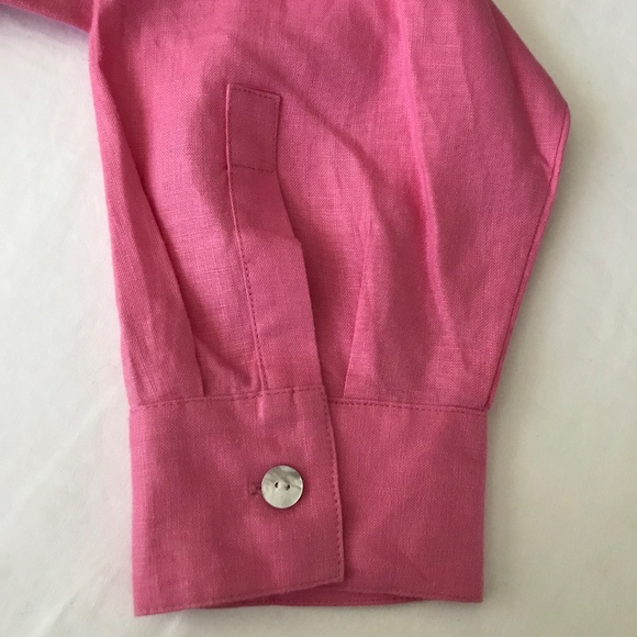 BLOOMINGDALE’S 100% Linen Blouse Button Down Tunic Twin Set Women’s Plus Size 2X - Picture 4 of 16